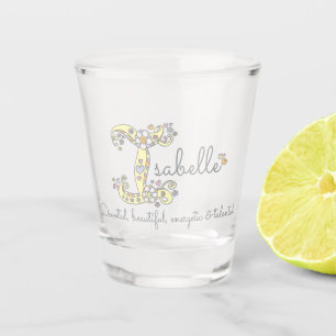 Isabelle custom decorative name meaning shot glass