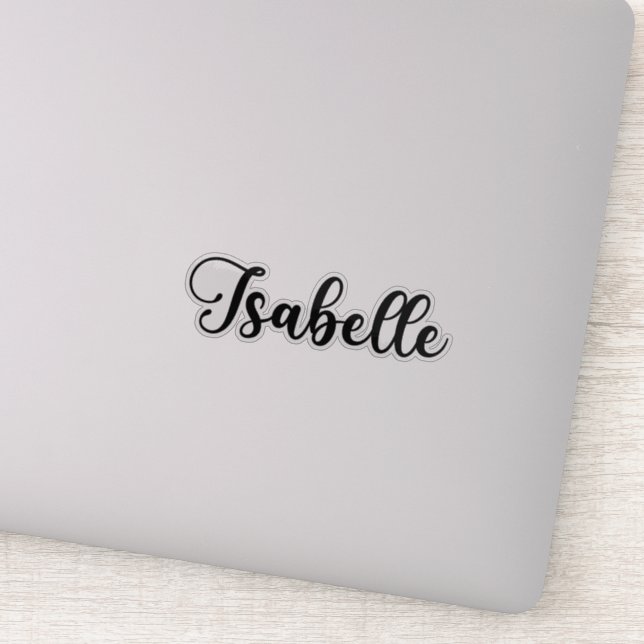 Isabelle Name - Handwritten Calligraphy (Detail)