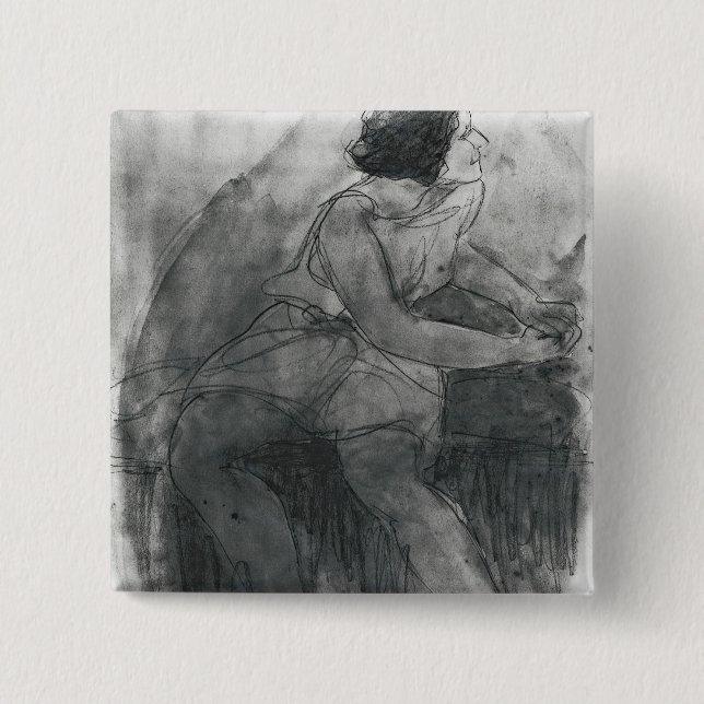 Isadora Duncan 15 Cm Square Badge (Front)