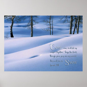 Isaiah 1:18 Inspirational Poster