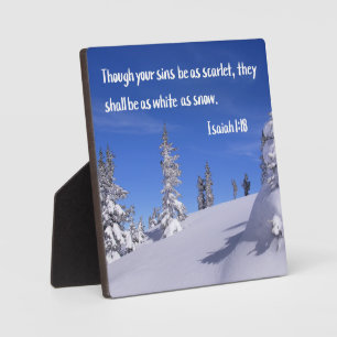 Isaiah 1:18 Though your sins be as scarlet Plaque