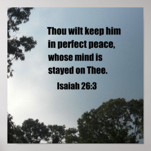 Isaiah 26:3 poster