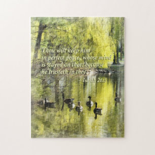 Isaiah 26-3 Thou wilt keep him in perfect peace Jigsaw Puzzle