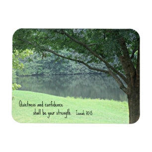 Isaiah 30:15 Quietness and confidence shall.... Magnet