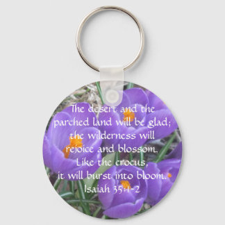 Isaiah 35:1-2 ~ The Crocus Key Ring