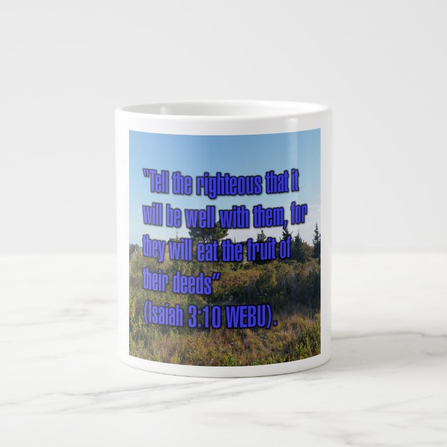 Isaiah 3:10 WEBU Mug (Front)