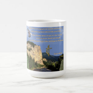 Isaiah 40:30-31 coffee mug
