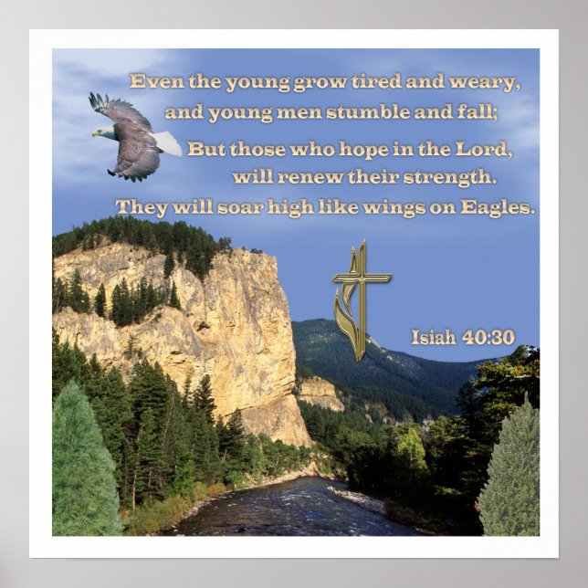 Isaiah 40:30-31 poster (Front)
