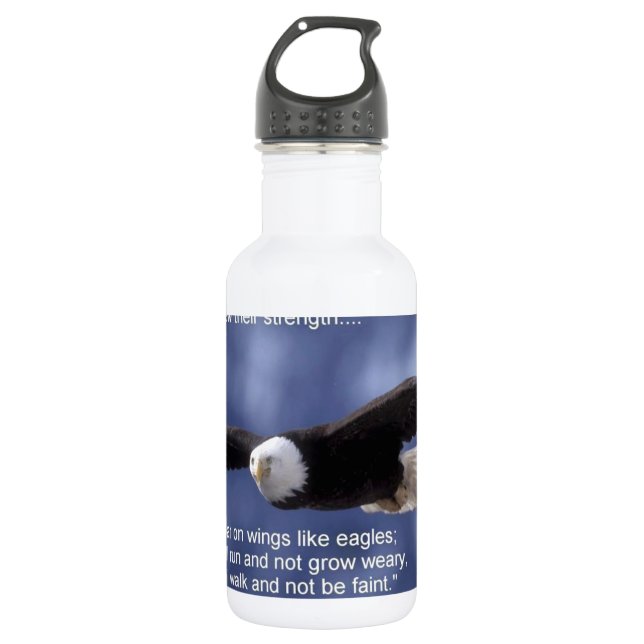 Isaiah 40:31 532 ml water bottle (Front)