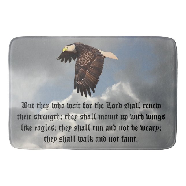 ISAIAH 40:31 BATH MAT (Front)