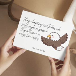 Isaiah 40:31 Bible Verse Jw Encouraging Card