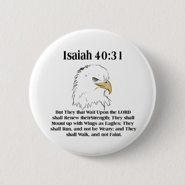 Isaiah 40:31 Button (Front)