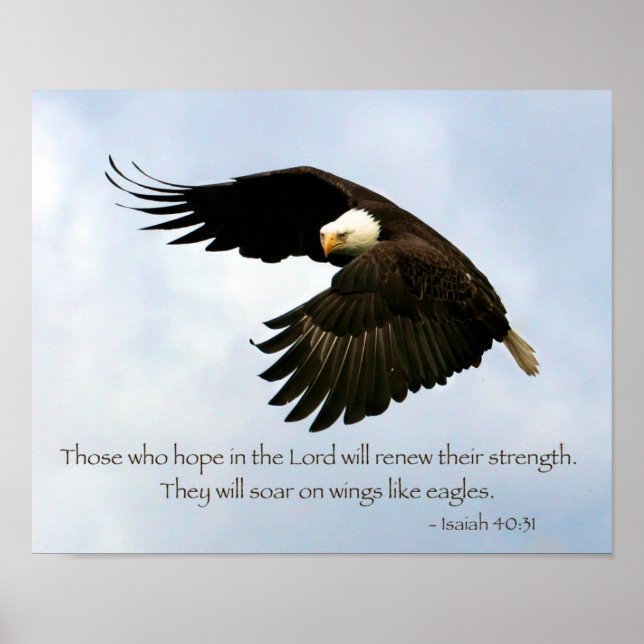 Isaiah 40:31 Eagle Poster (Front)