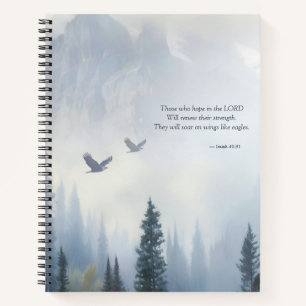 Isaiah 40:31 Eagles Wings Scripture Notebook 