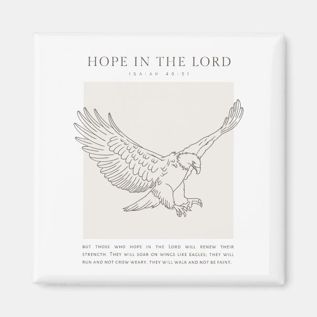 Isaiah 40:31 Hope in the Lord Magnet (Front)
