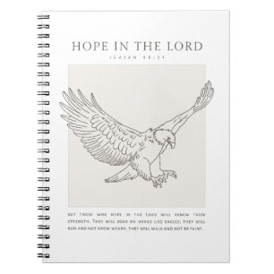 Isaiah 40:31 Hope in the Lord Notebook