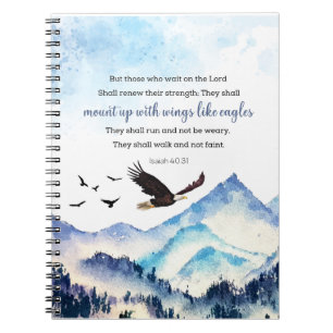Isaiah 40:31 Mount up with wings like eagles Notebook