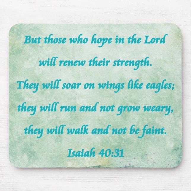 isaiah 40-31 mouse pad (Front)