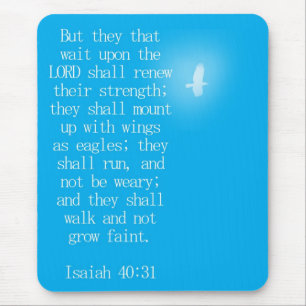 Isaiah 40:31 mouse pad
