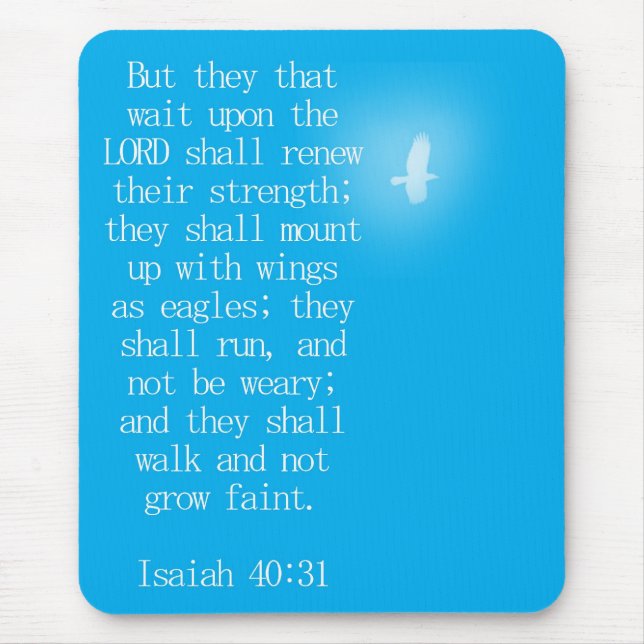 Isaiah 40:31 mouse pad (Front)