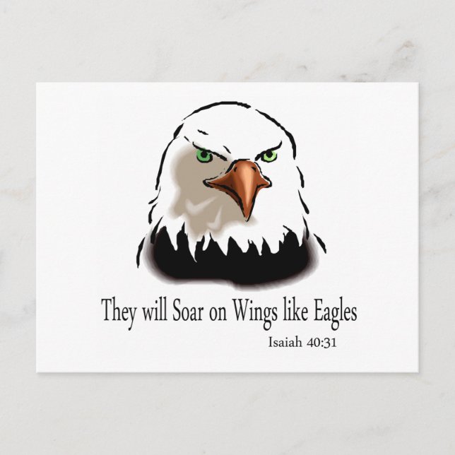 Isaiah 40 31 postcard (Front)