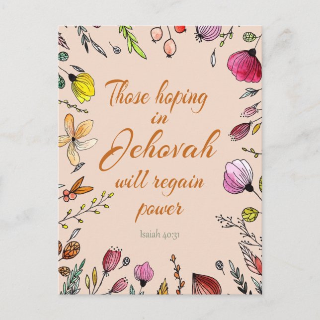 Isaiah 40:31  postcard (Front)