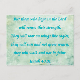 isaiah 40-31 postcard