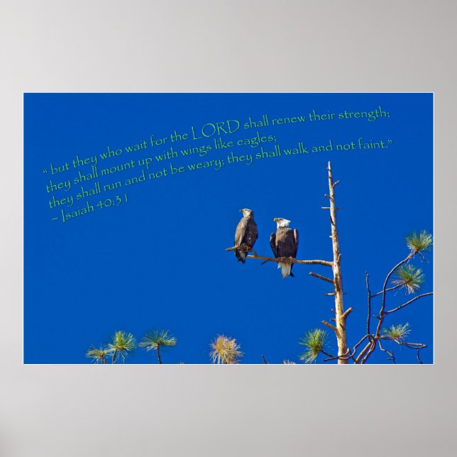 Isaiah 40:31 poster (Front)