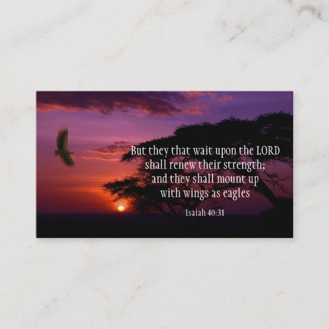 Isaiah 40:31 Scripture CARDS (Front)