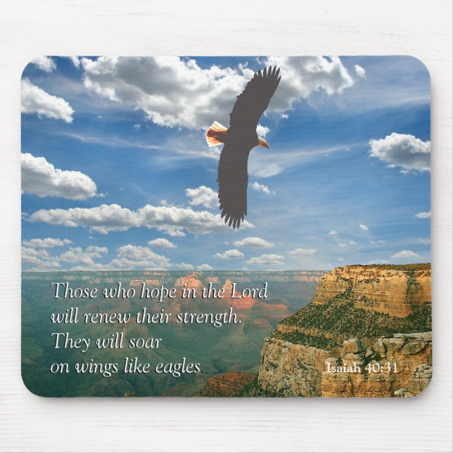 Isaiah 40:31 Scripture Mousepad (Front)