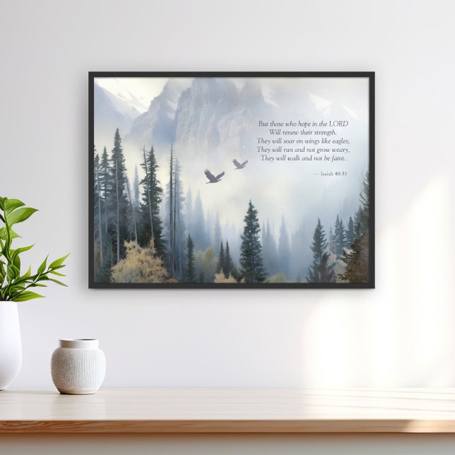 Isaiah 40 31 Soar Like Eagles Scripture Poster (Creator Uploaded)