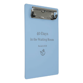 Isaiah 40:31 Waiting Christian  Mini Clipboard