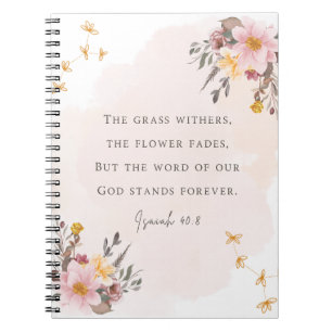 Isaiah 40:8 Bible Verse Notebook
