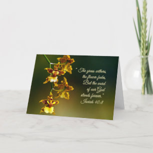 Isaiah 40:8 Inspirational Card