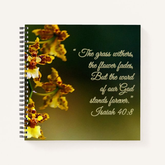 Isaiah 40:8 Inspirational Notebook (Front)
