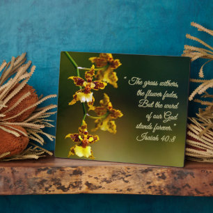 Isaiah 40:8 Inspirational Plaque