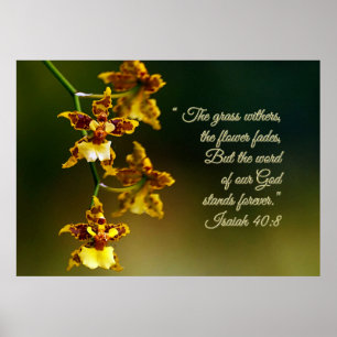 Isaiah 40:8 Inspirational Poster