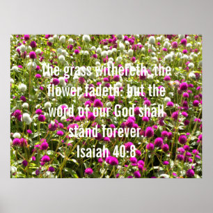 Isaiah 40:8 poster