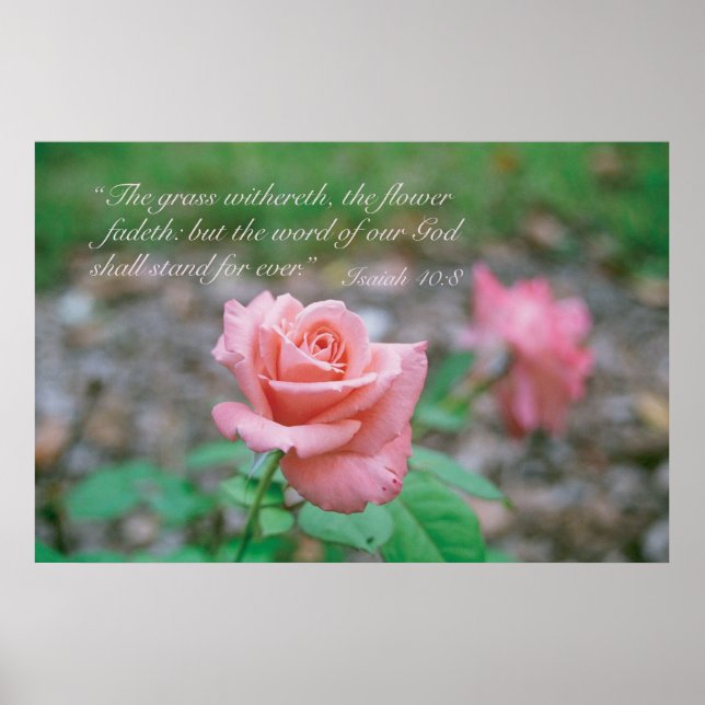 Isaiah 40:8 poster (Front)