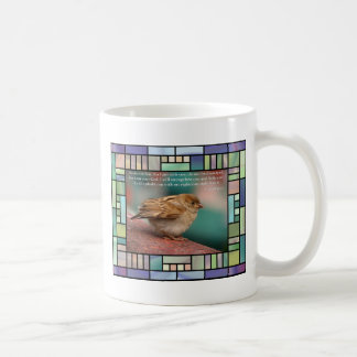 Isaiah 41:10 Bible Verse With Bird Stained Glass Coffee Mug