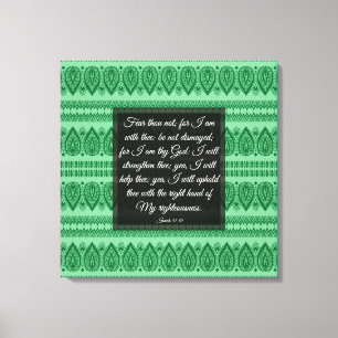 Isaiah 41:10 canvas print