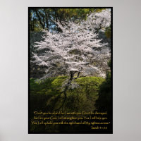 Isaiah 41:10 Christian Bible Verse Poster