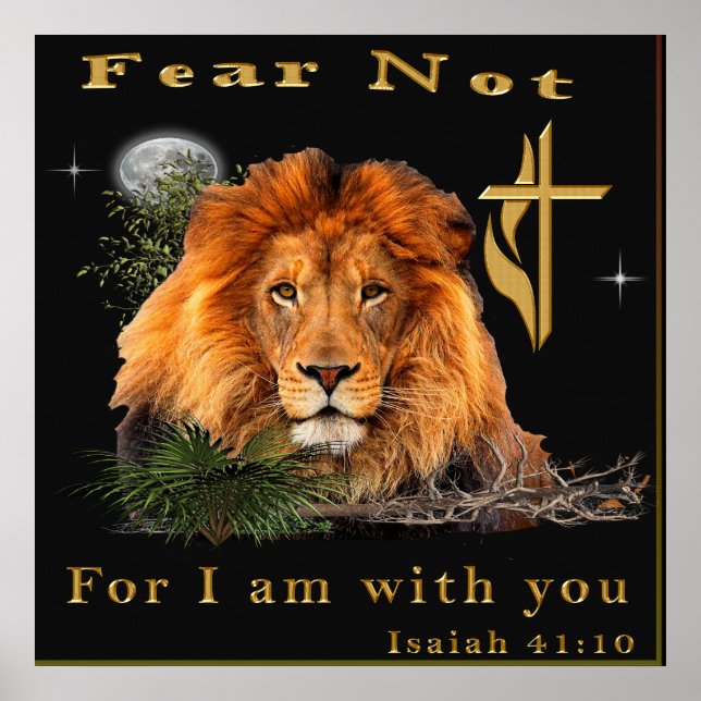 Isaiah 41:10 Christian posters (Front)