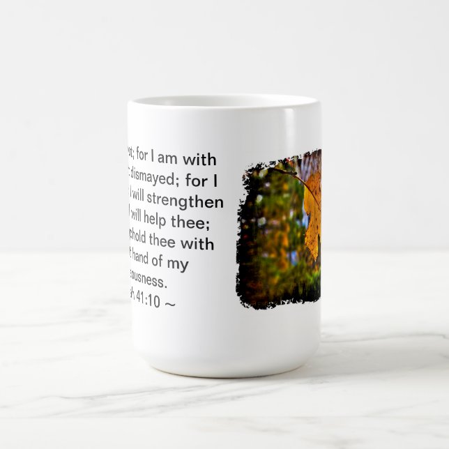 Isaiah 41:10 coffee mug (Center)