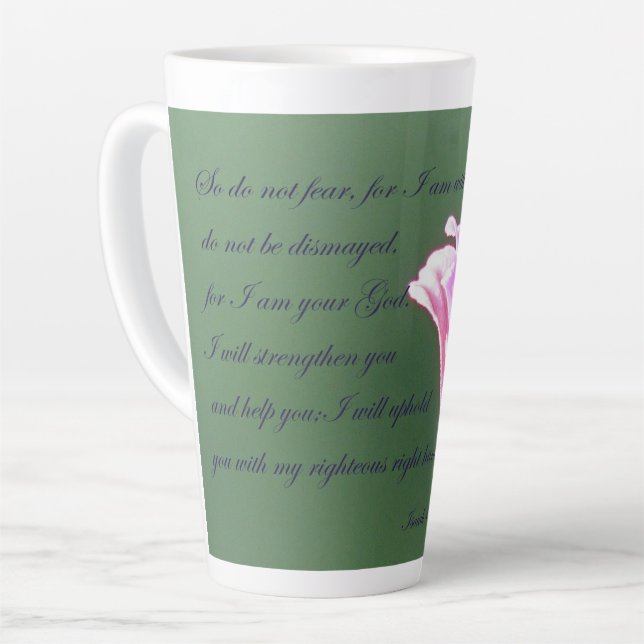 Isaiah 41:10 coffee mug (Left Angle)