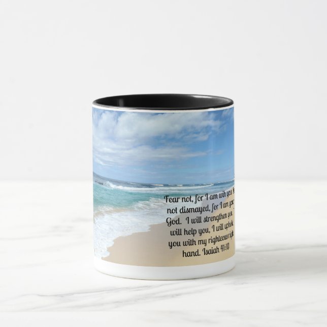 Isaiah 41:10 Fear not, for I am with you Mug (Center)