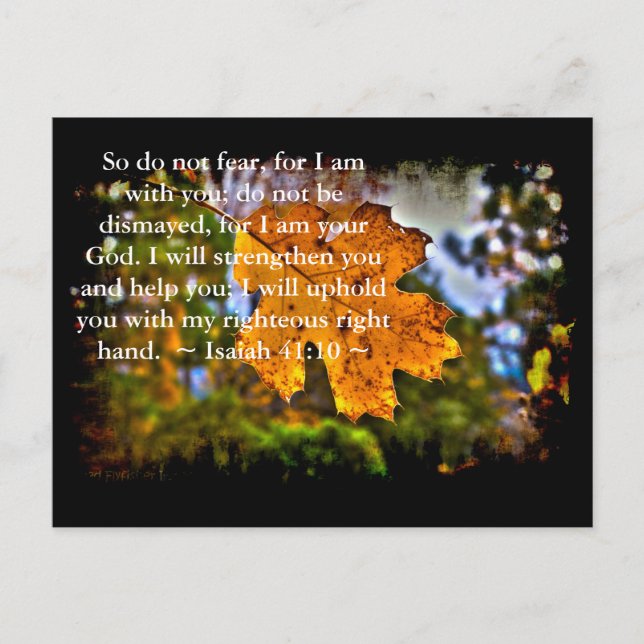 Isaiah 41:10 II Postcard (Front)