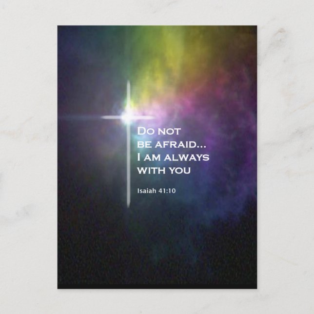Isaiah 41:10 postcard (Front)