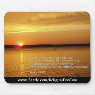 Isaiah 41:10  Sunset Mouse Pad