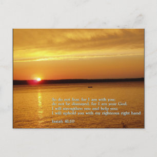 Isaiah 41:10 Sunset Postcard